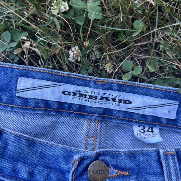 Marithe Francois Girbaud Stone Washed Baggy Y2K Denim Jeans - Picture 9 of 11